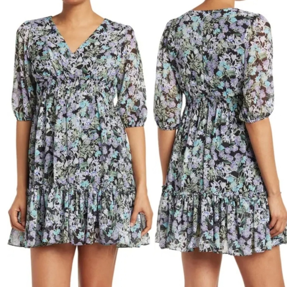 Taylor Chiffon Empire Waist Dress Size 12 - Picture 1 of 15